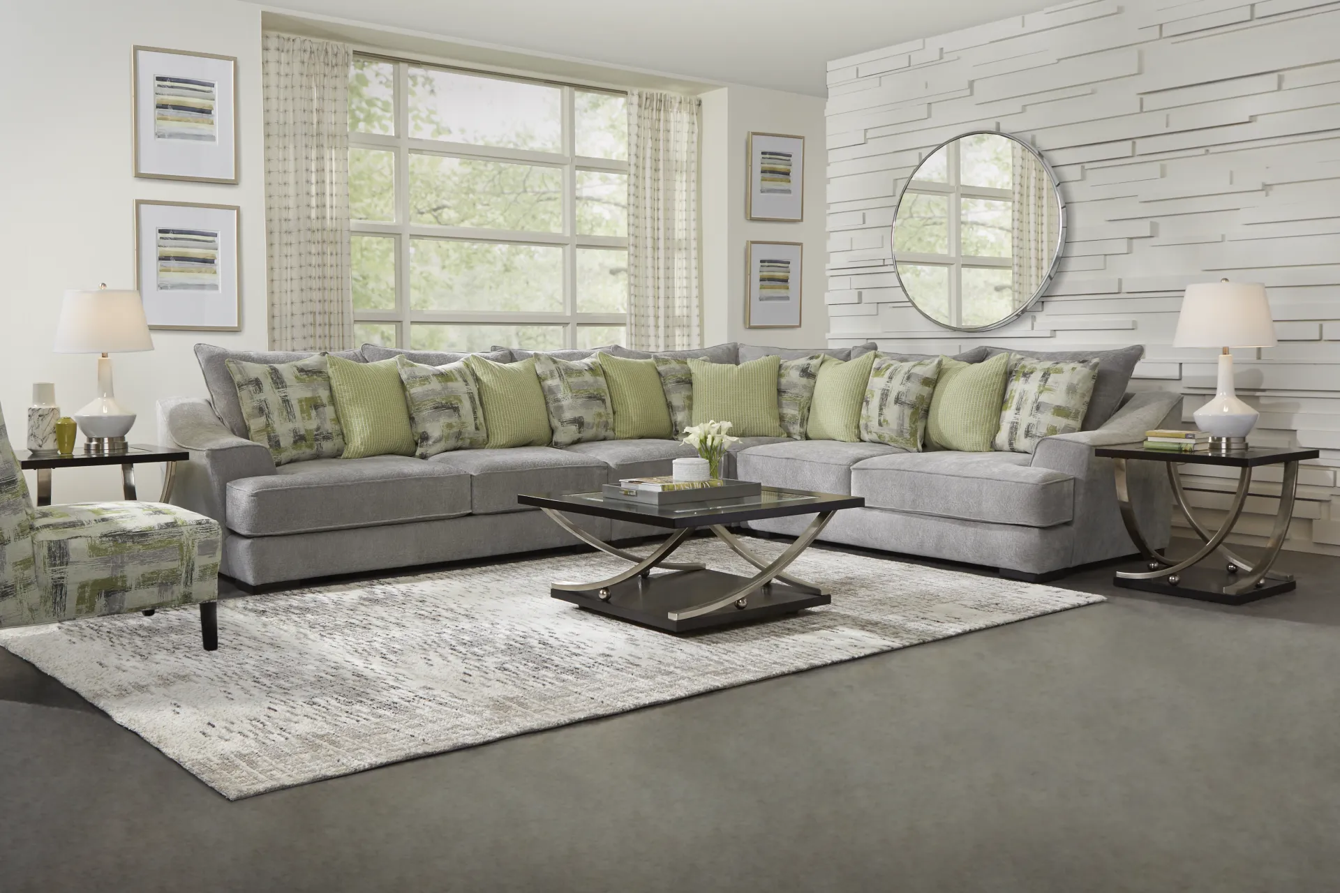 Kinley Gray 4 Pc Sectional - Image 1