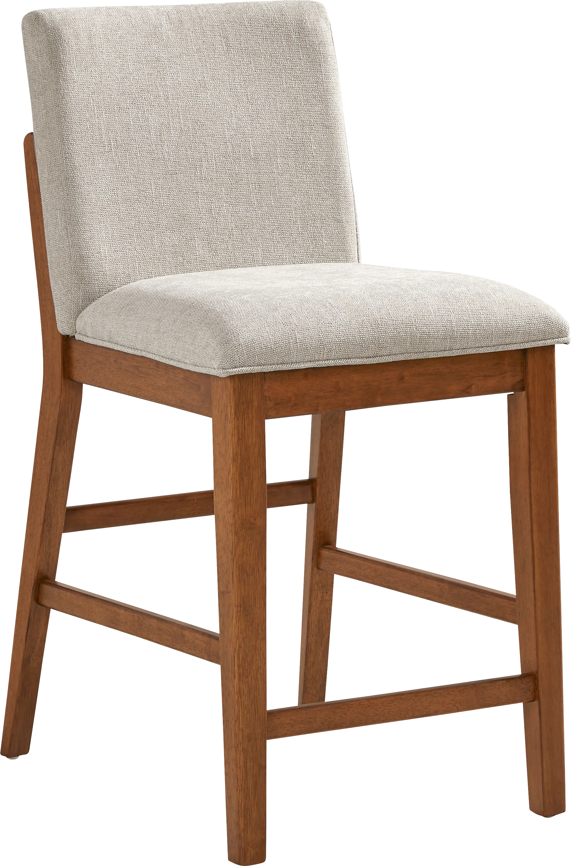 Surrey Ellis Beige Upholstered Counter Height Stool - Image 1