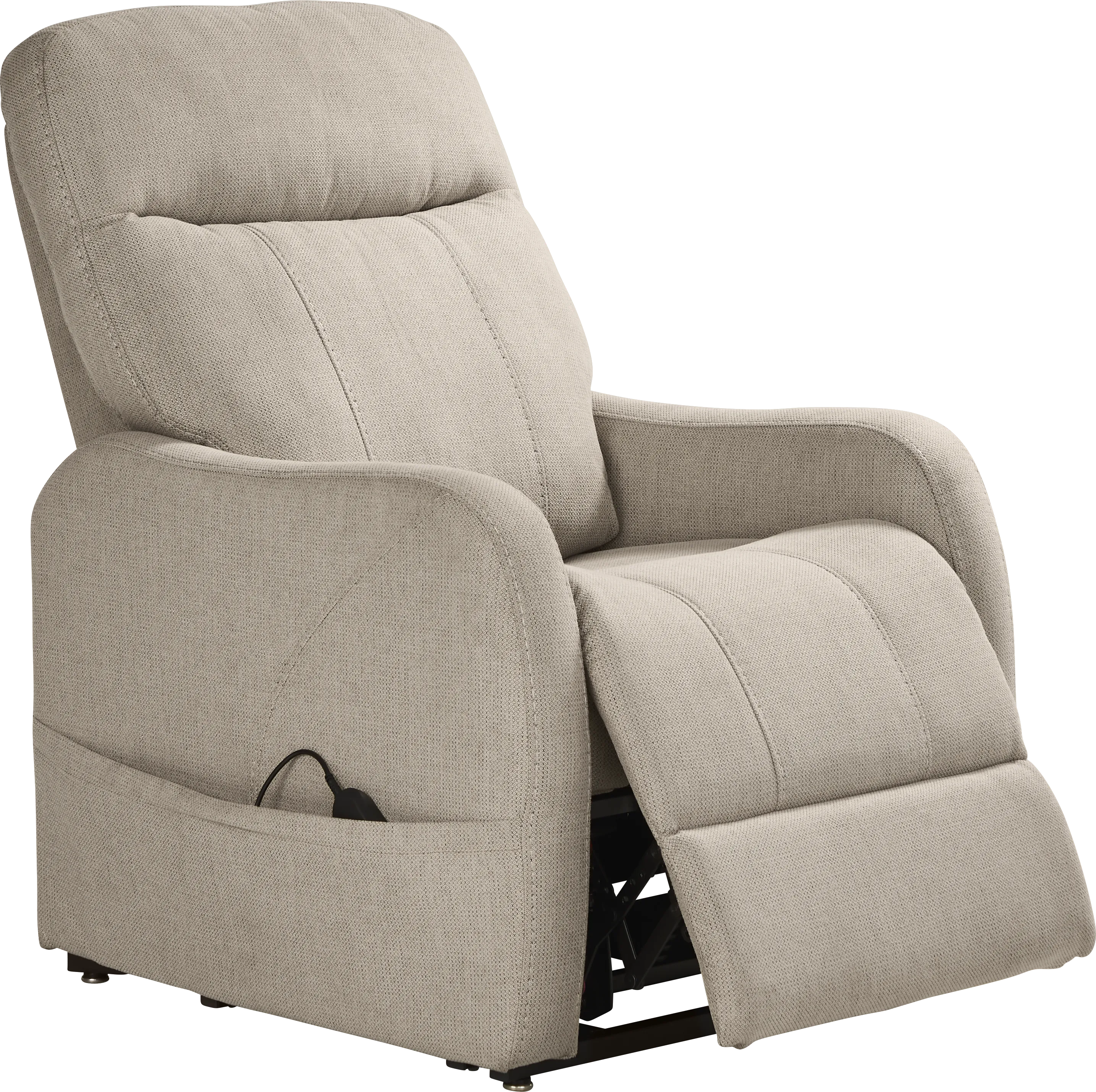 Sophia Beige Power Lift Recliner - Thumbnail - Image 1