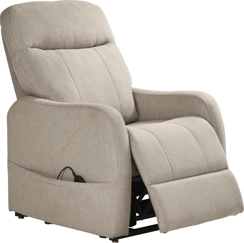 Sophia Beige Power Lift Recliner