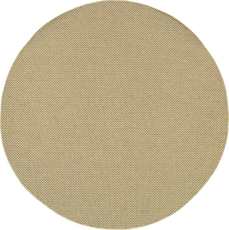 Randi Natural 7'10 Round Indoor/Outdoor Rug
