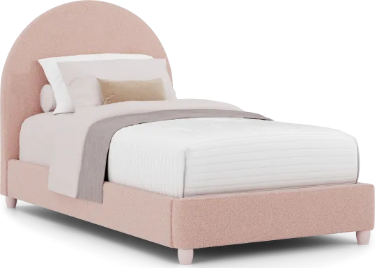 Kids Moonstone Pink Twin Upholstered Bed