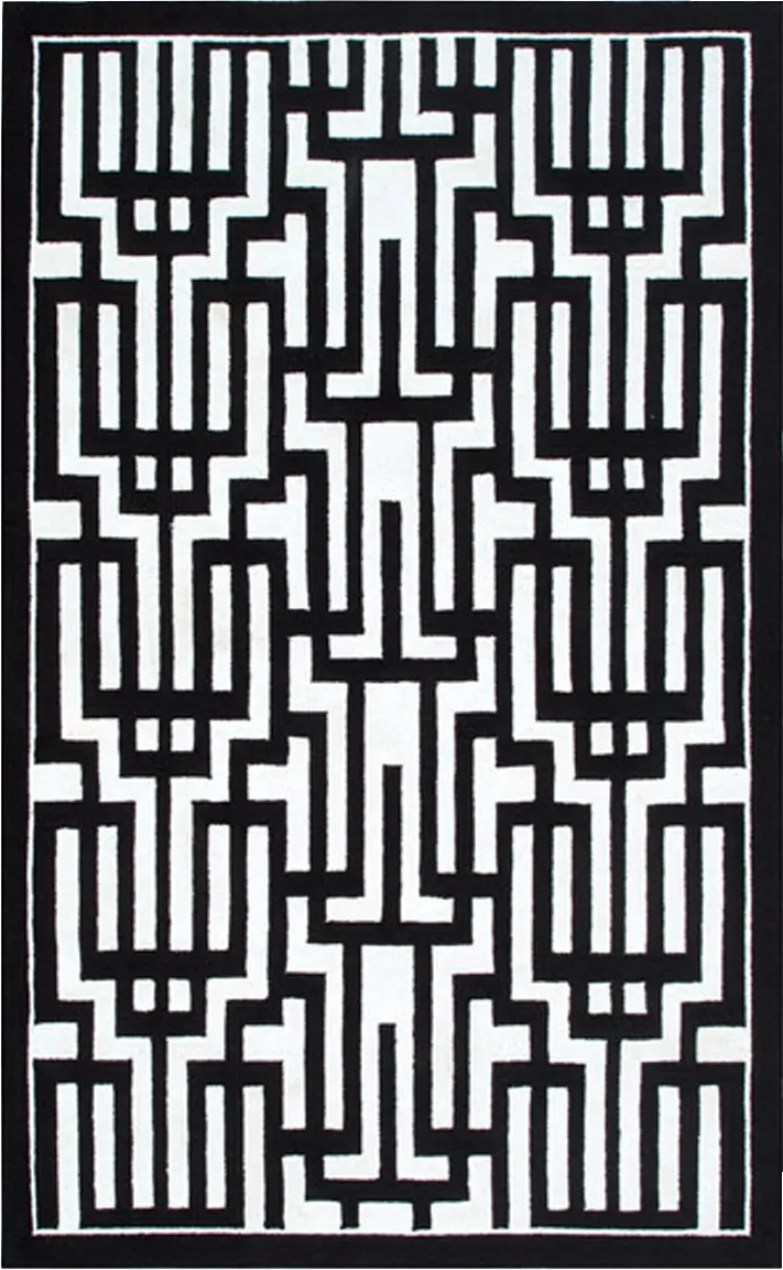 Naireria Black 8' x 10' Indoor/Outdoor Rug