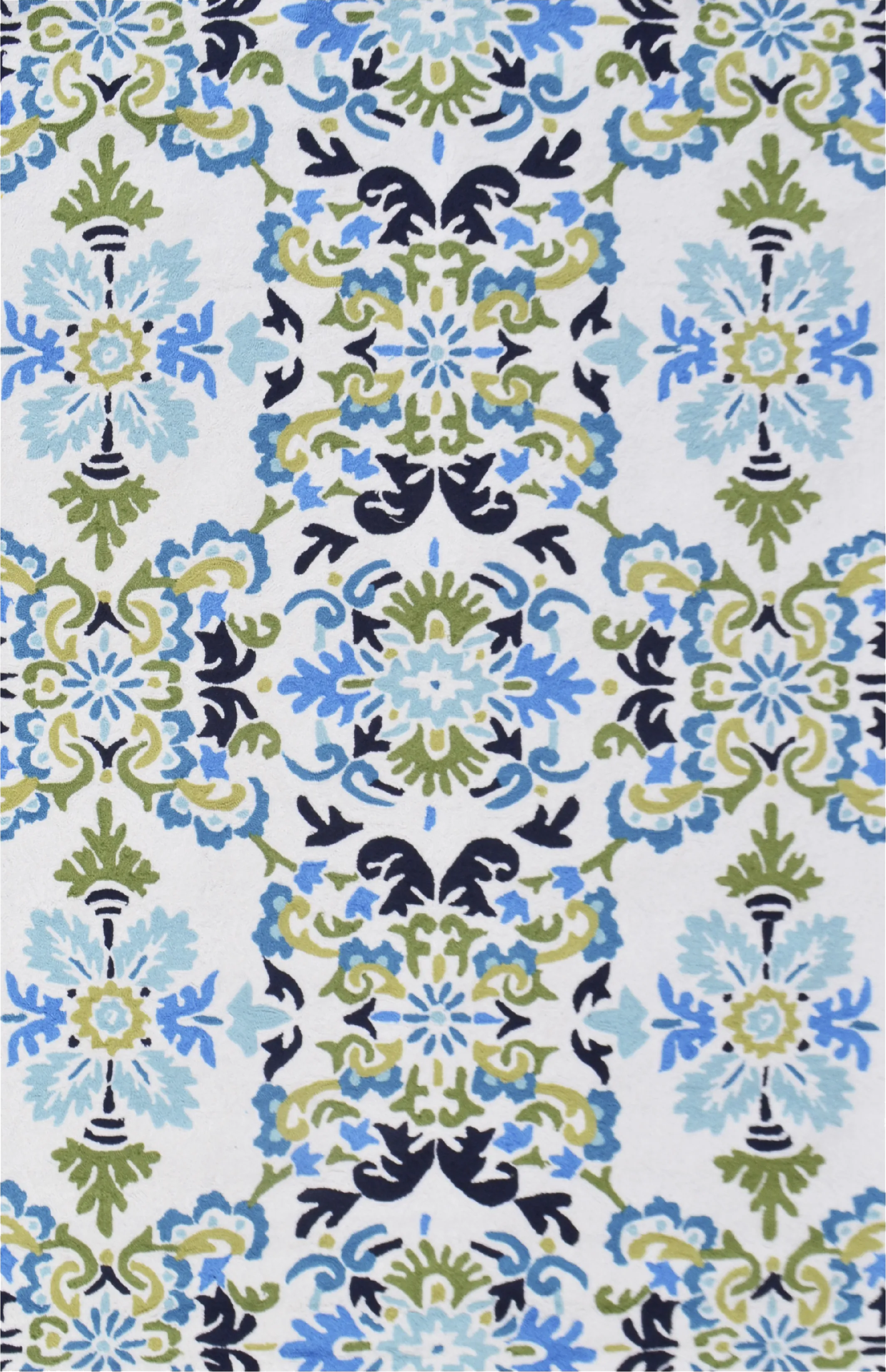Challon Blue 5' x 8' Indoor/Outdoor Rug - Thumbnail - Image 1