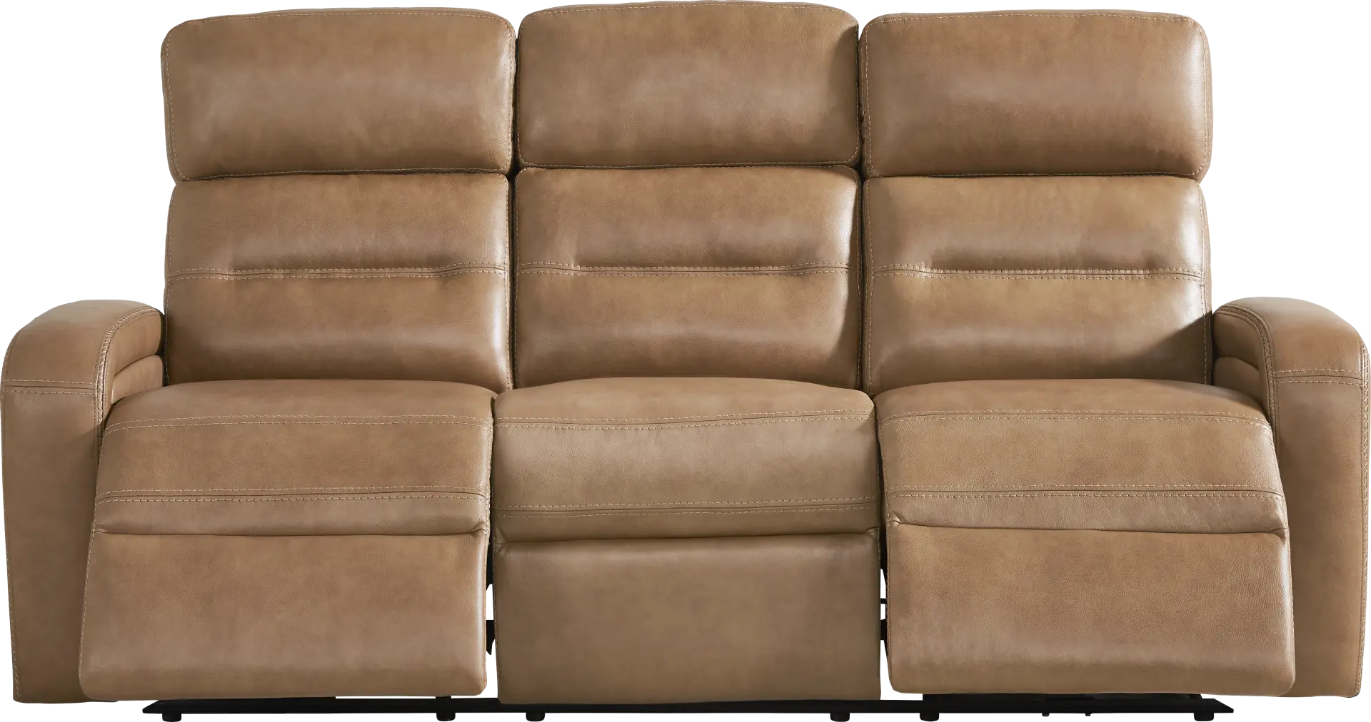 Sierra Madre Saddle Leather Dual Power Reclining Sofa