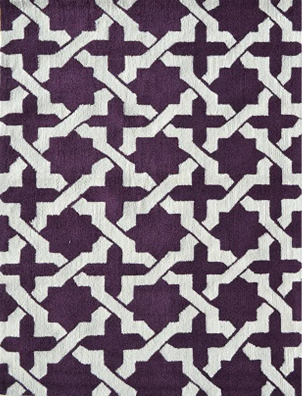Qantio Purple 5' x 7' Indoor/Outdoor Rug