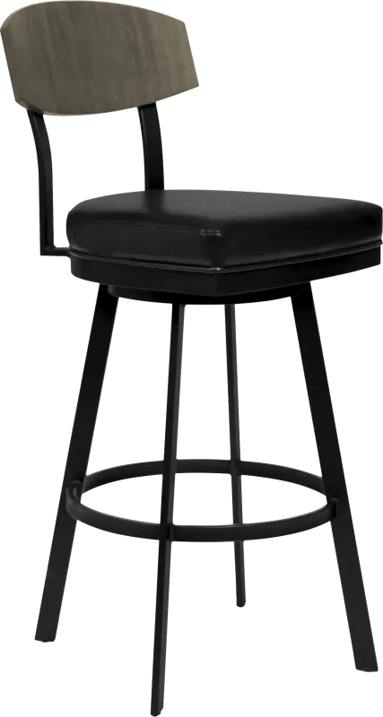 Paseco Black Counter Height Stool