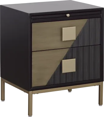 Stonethrow Black Side Table