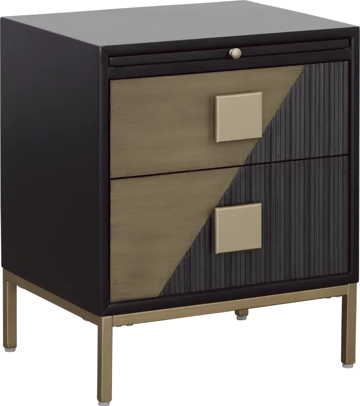 Stonethrow Black Side Table