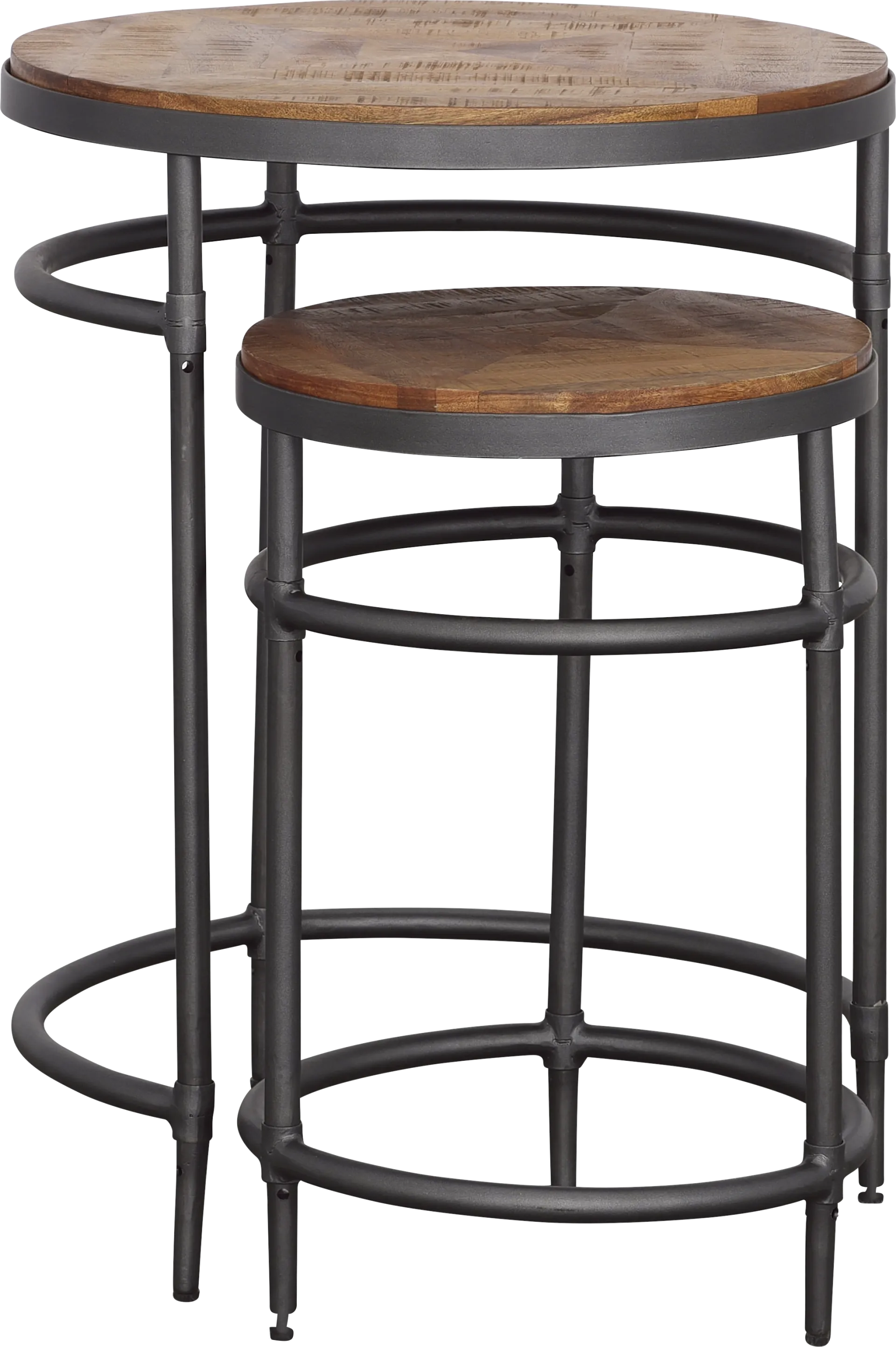 Silverway Brown Nesting Tables, Set of 2 - Image 1