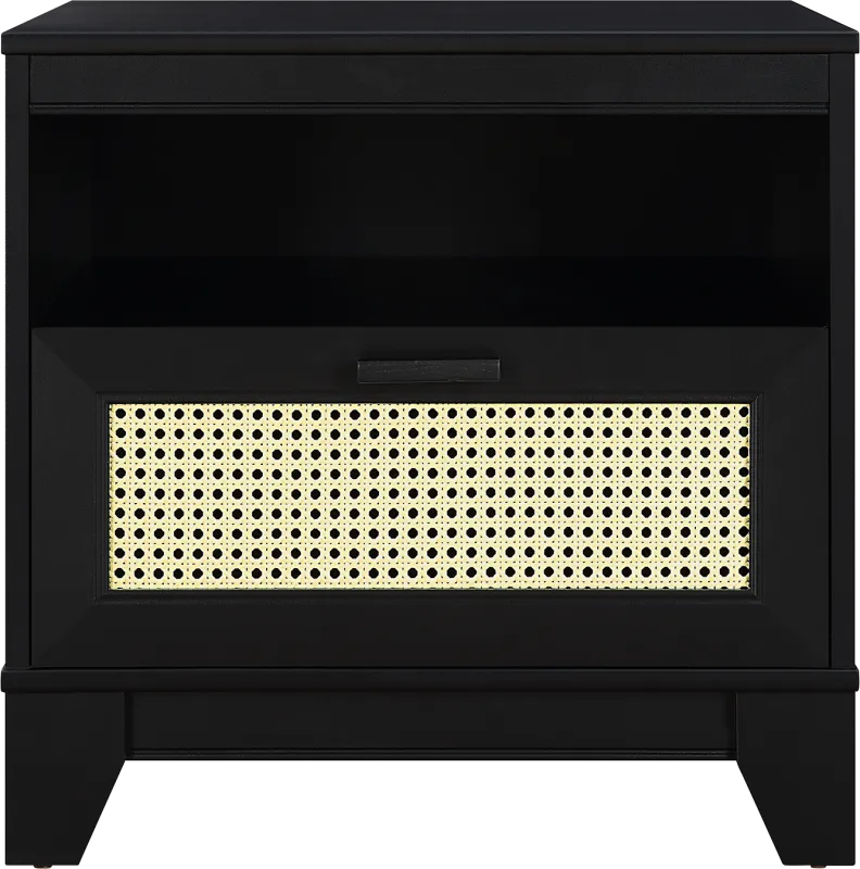 Gansons Black Nightstand