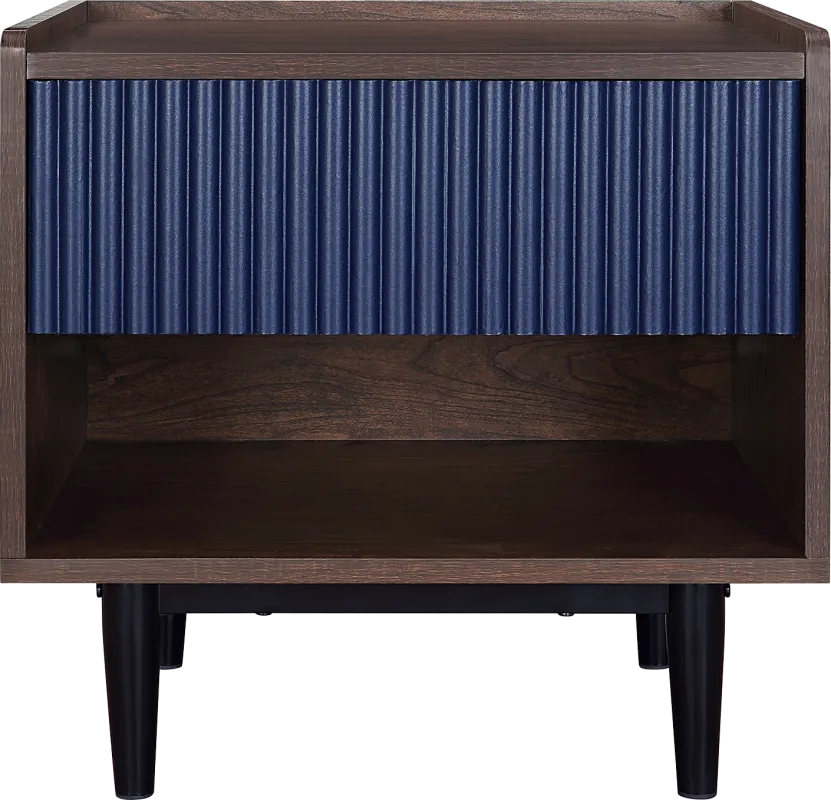 Lindall Navy Nightstand