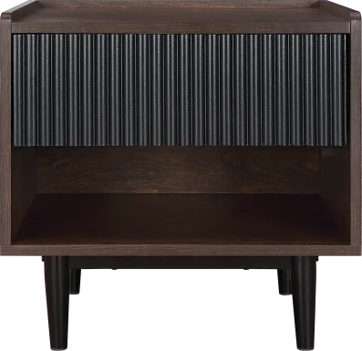 Lindall Black Nightstand