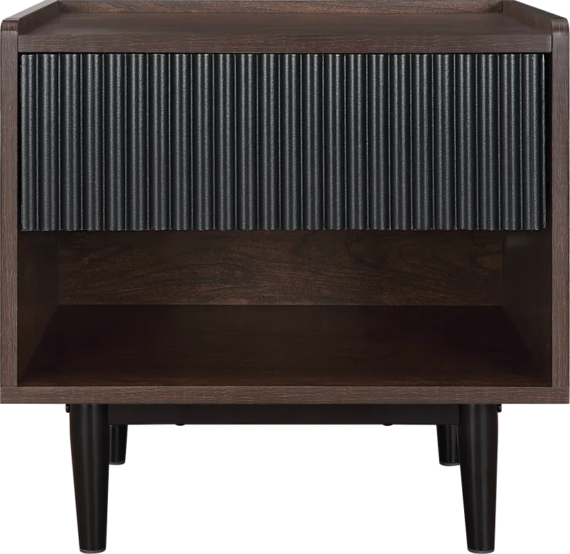 Lindall Black Nightstand
