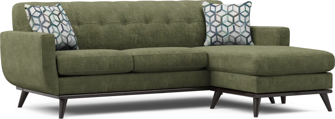 East Side Avocado Chaise Sofa