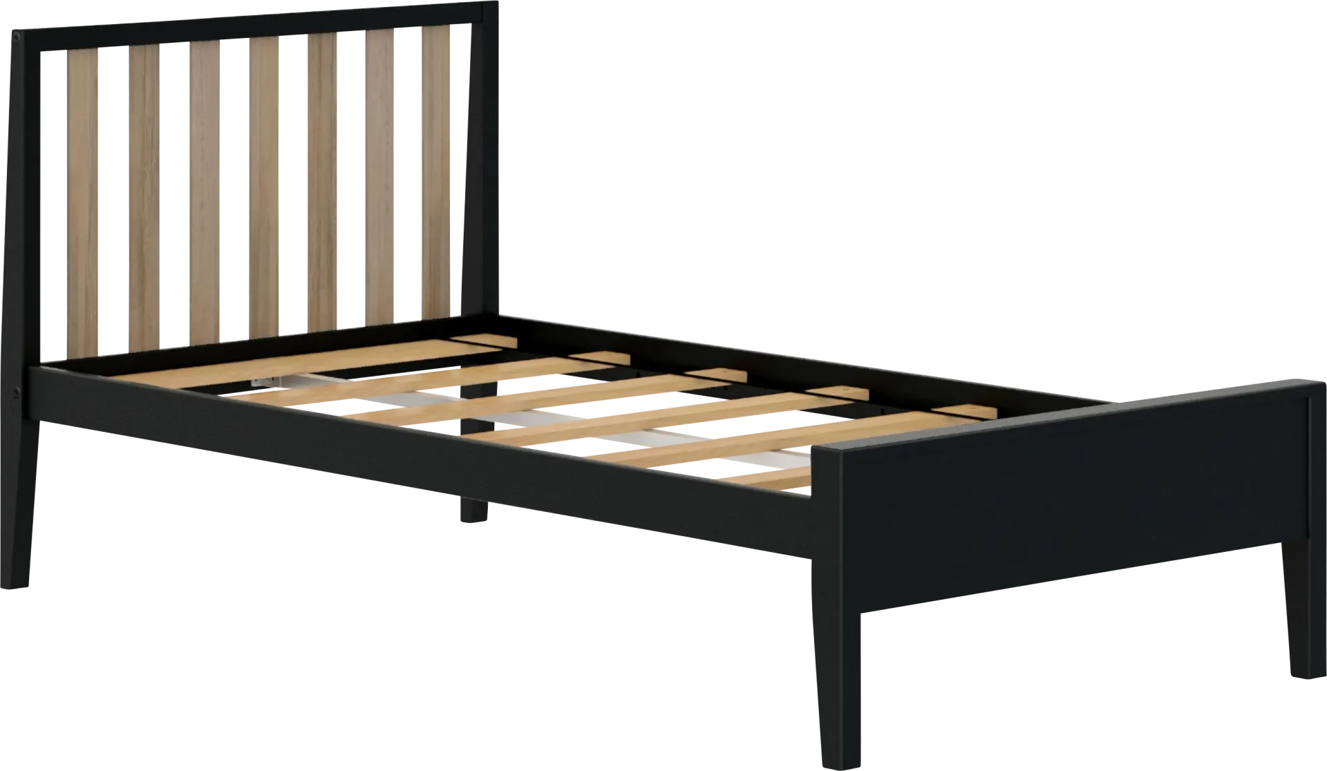 Kids Jolana Black Natural Twin Bed - Image 1