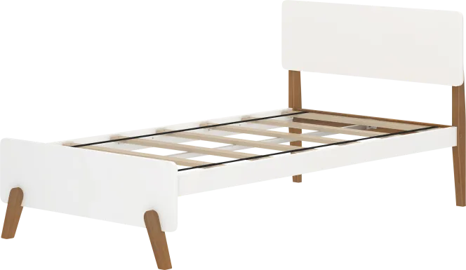 Kids Jirina White Pecan Twin Bed