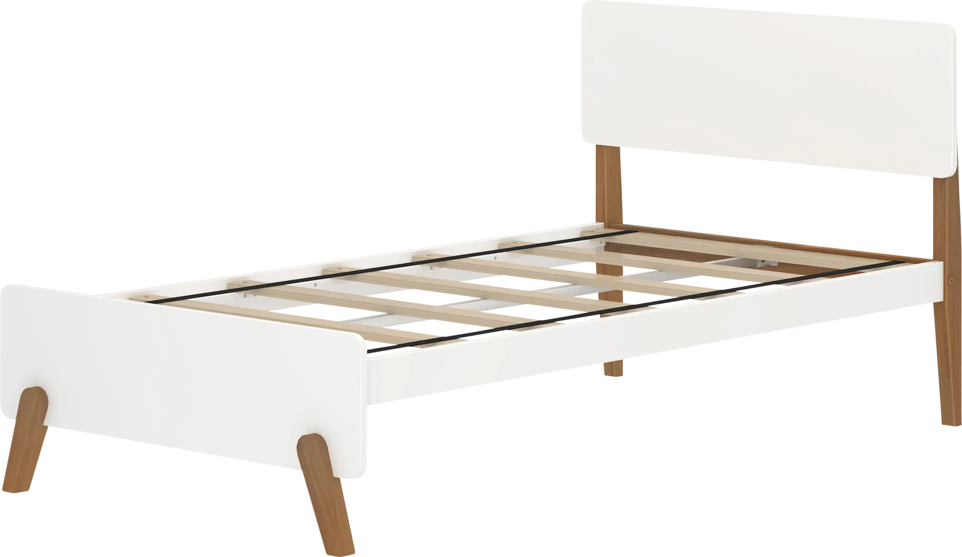 Kids Jirina White Pecan Twin Bed - Image 1