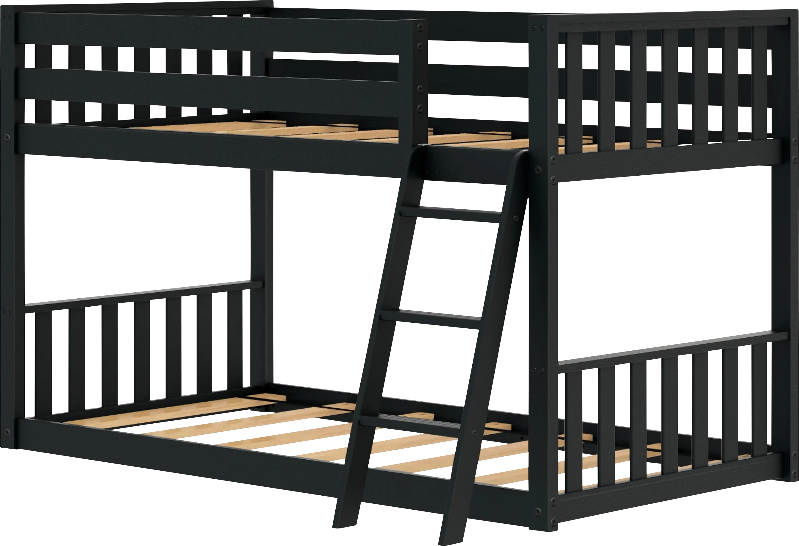 Kids Klaudie I Black Twin/Twin Bunk Bed - Thumbnail - Image 1