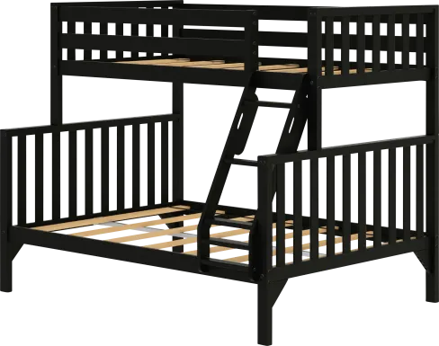 Kids Klaudie II Black Twin/Full Bunk Bed