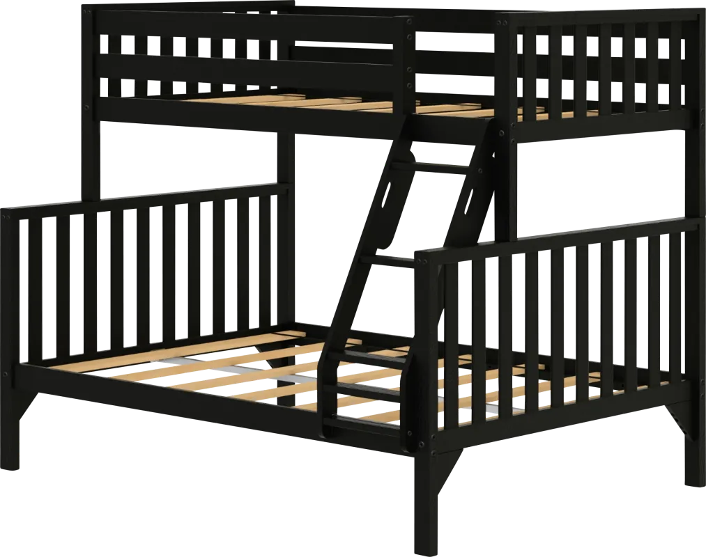 Kids Klaudie II Black Twin/Full Bunk Bed