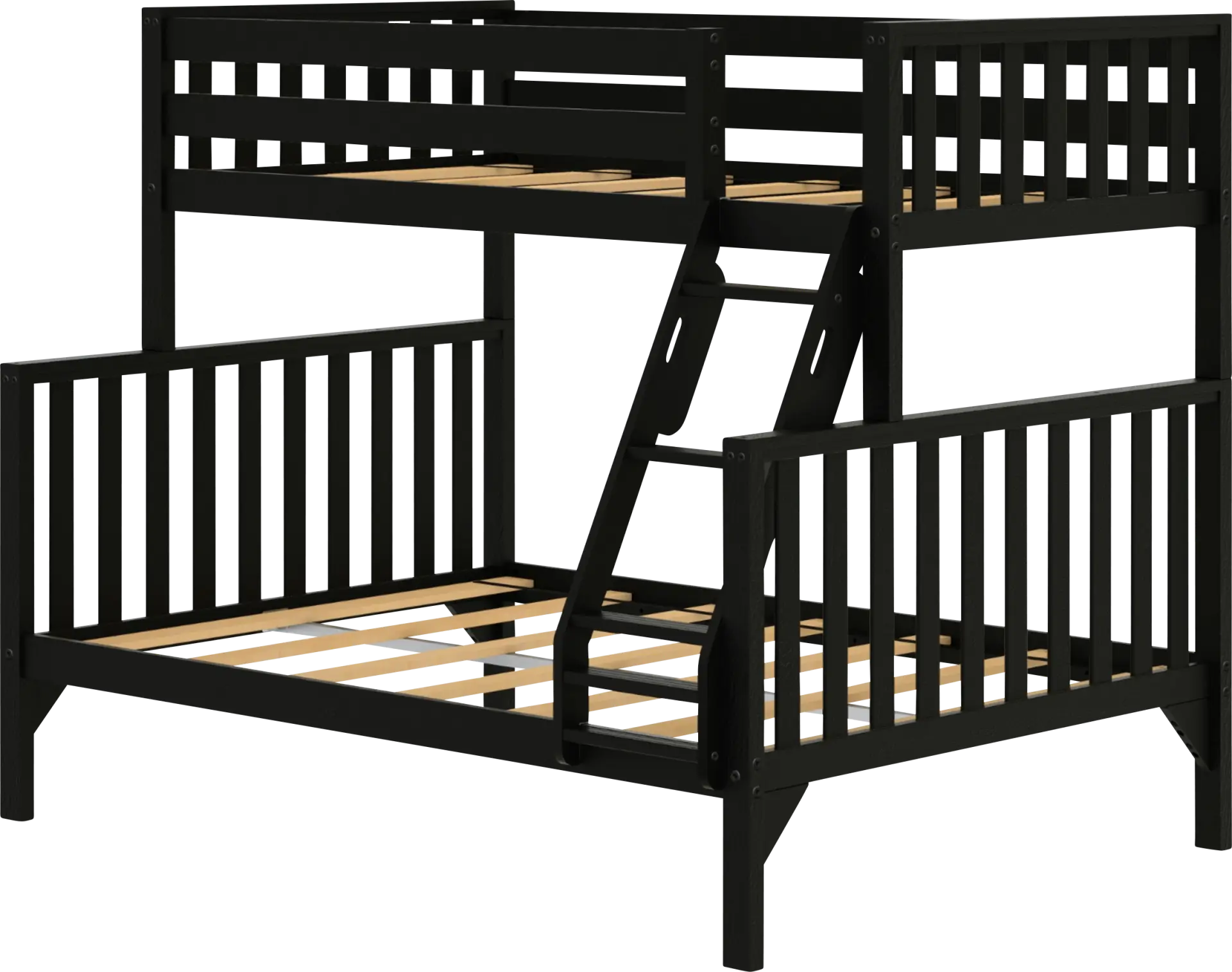 Kids Klaudie II Black Twin/Full Bunk Bed