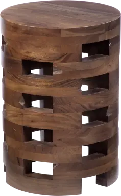 Larouche Brown Accent Table