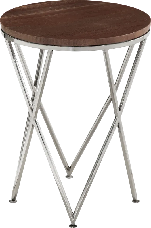 Stinziano Silver Accent Table
