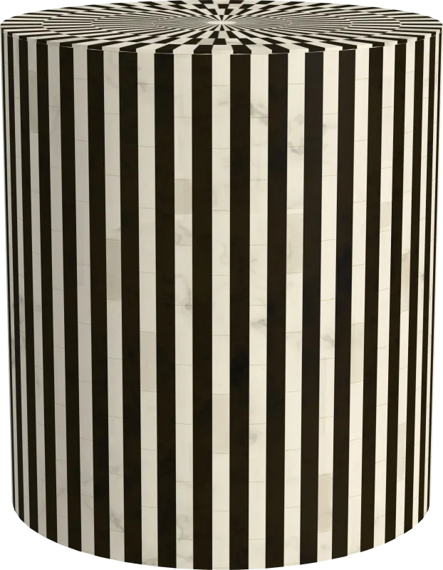 Vallonia Black Accent Table