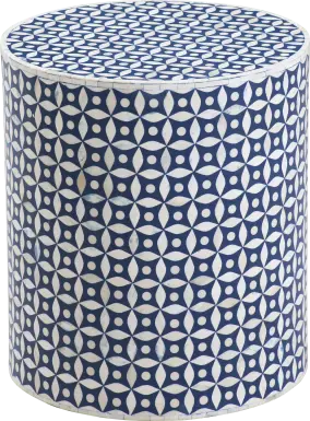 Shillaber Blue Accent Table