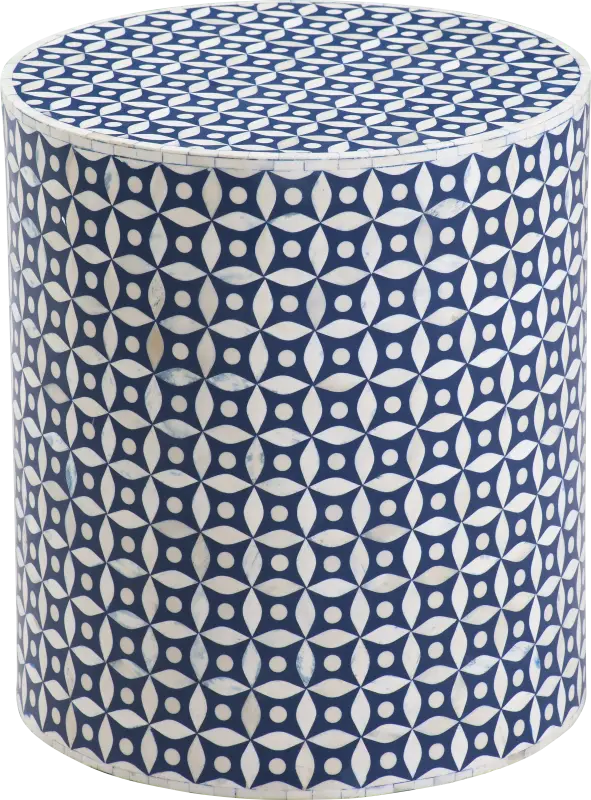 Shillaber Blue Accent Table