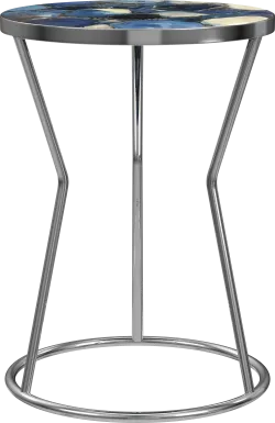 Belvidere Silver Accent Table