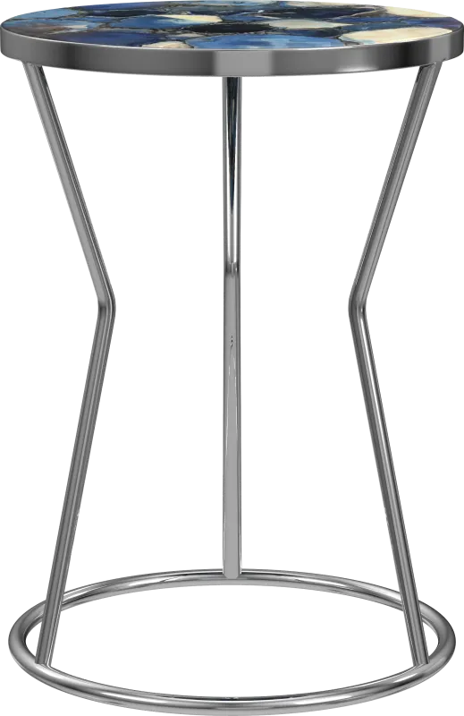 Belvidere Silver Accent Table