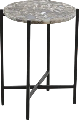 Brouilette Black Accent Table