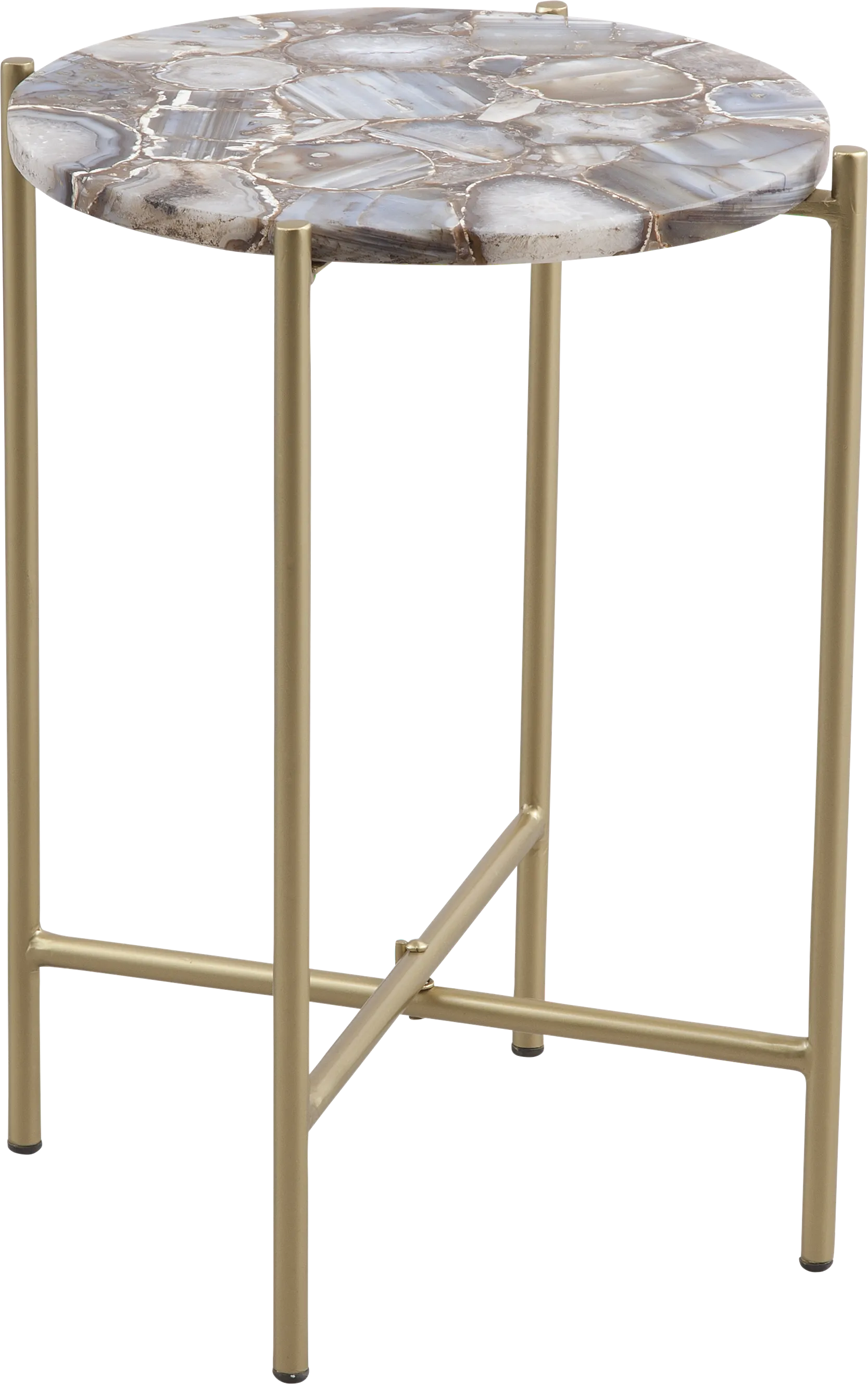 Dumerle Gold Accent Table - Thumbnail - Image 1