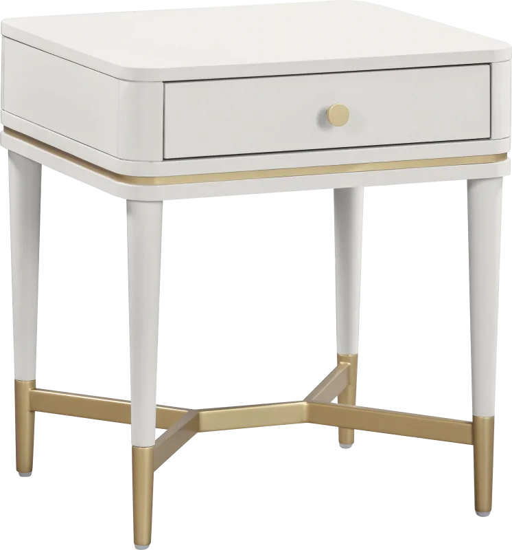 Purdon Cream Nightstand