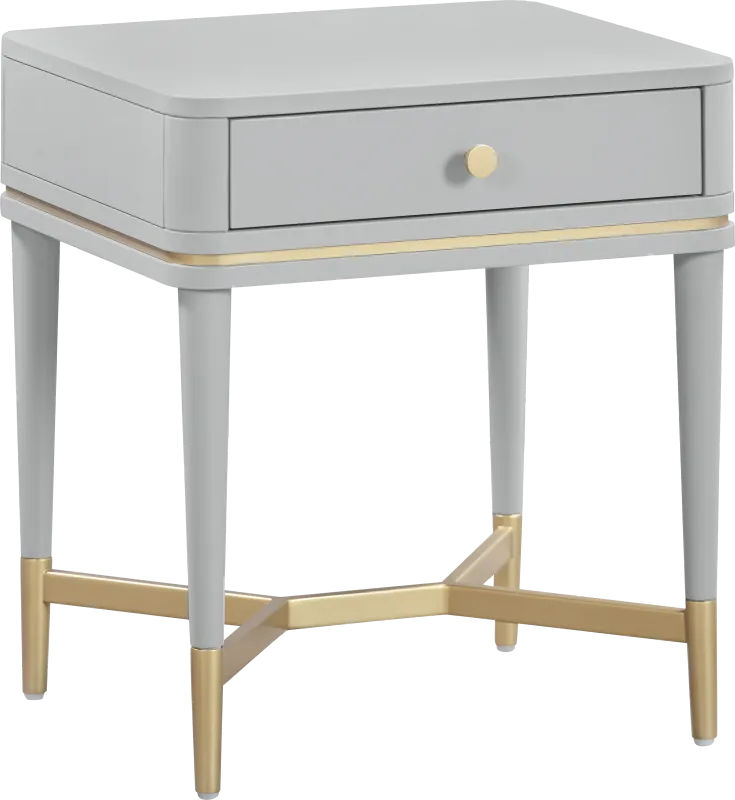Purdon Gray Nightstand