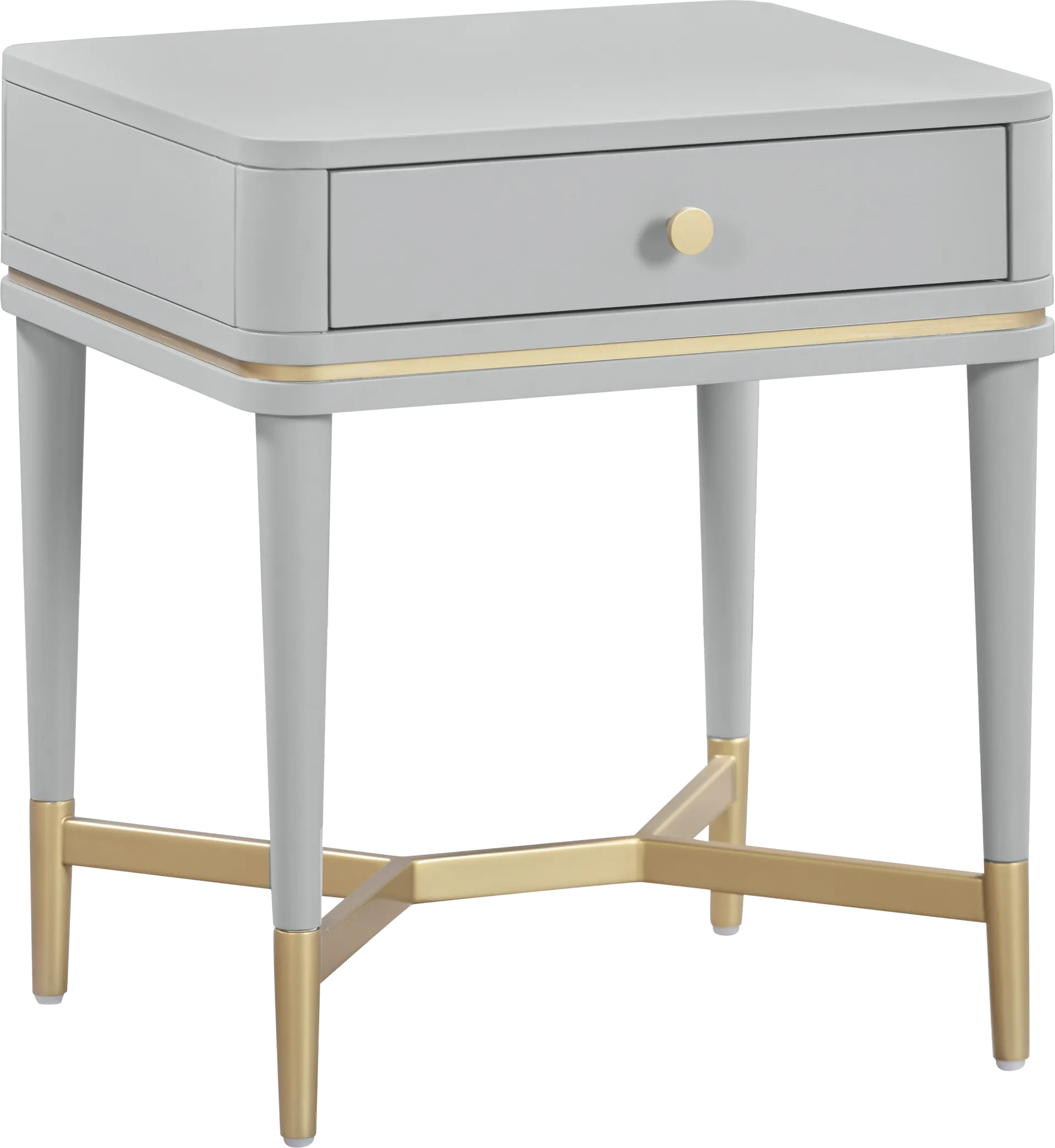 Purdon Gray Nightstand - Image 1