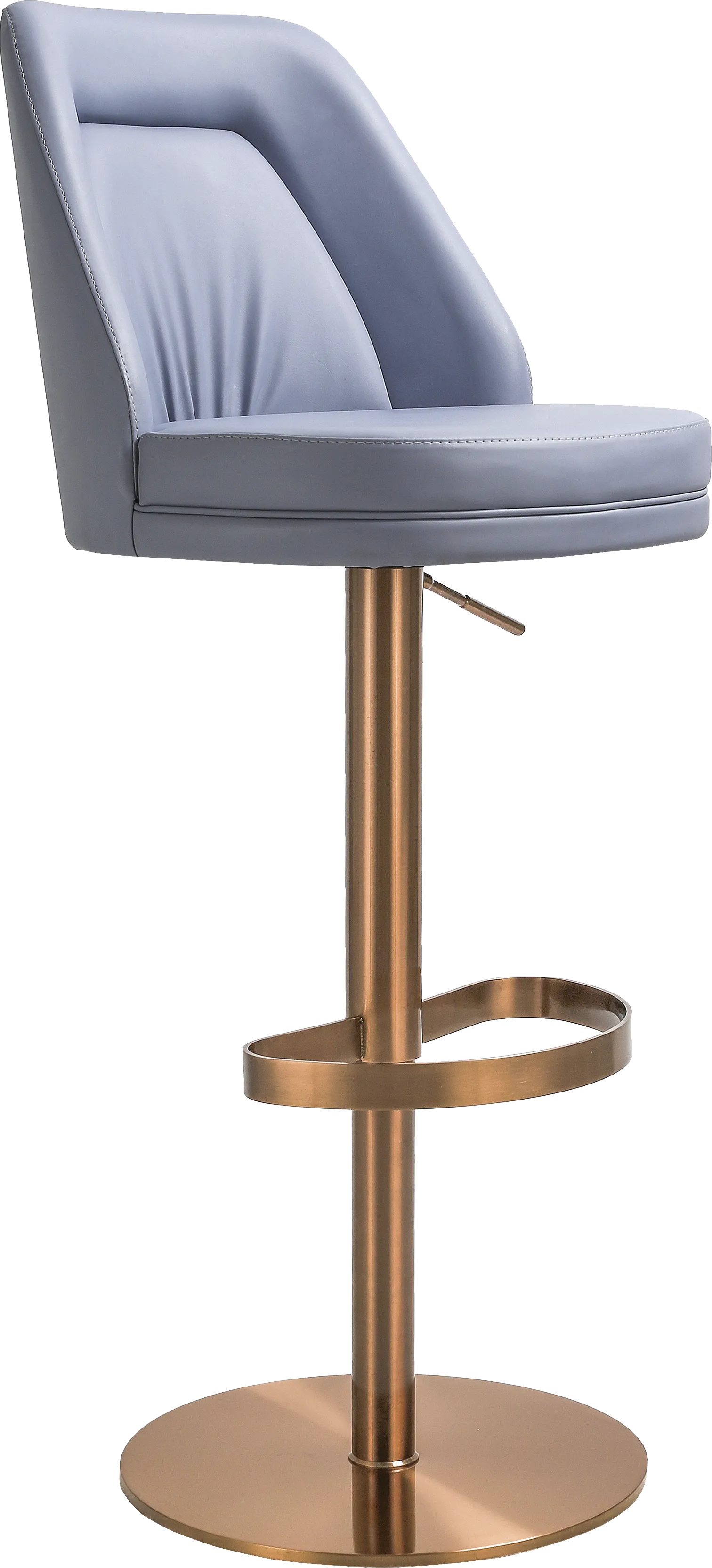 Aderene Blue Swivel Barstool - Thumbnail - Image 1