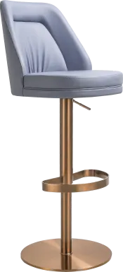 Aderene Blue Swivel Barstool