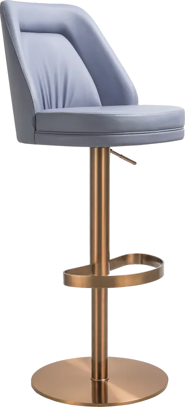 Aderene Blue Swivel Barstool