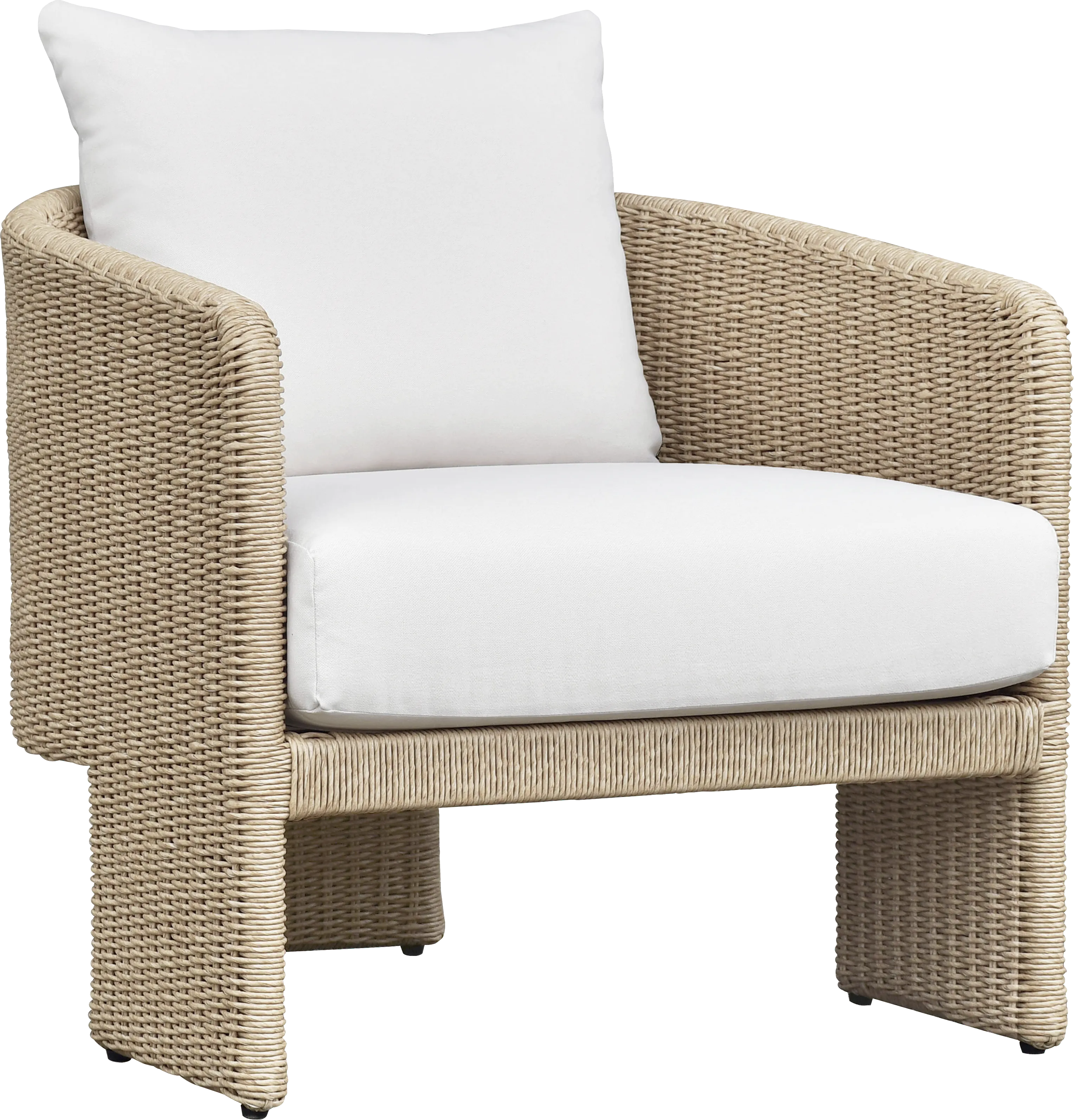 Outdoor Bresnahan Cream Accent Chair - Thumbnail - Image 1