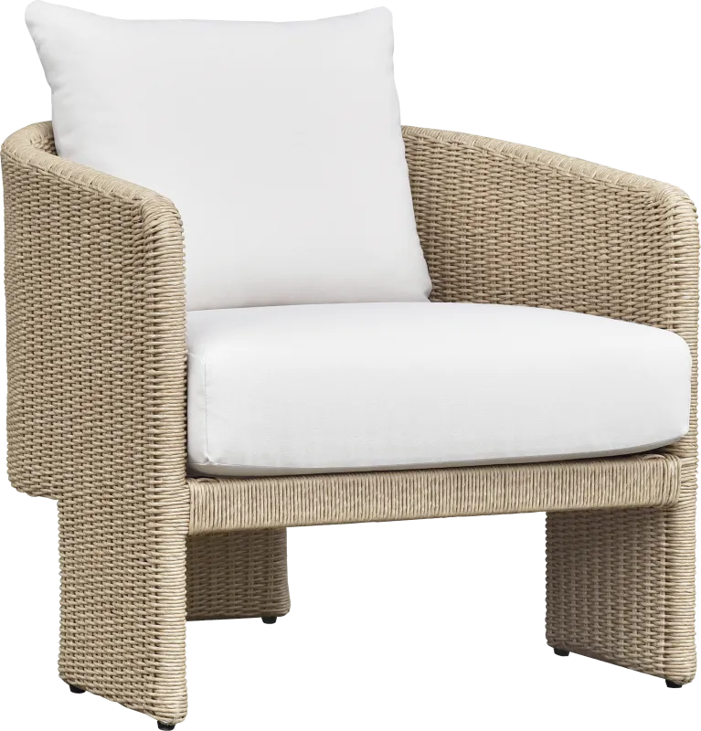 Outdoor Bresnahan Cream Accent Chair