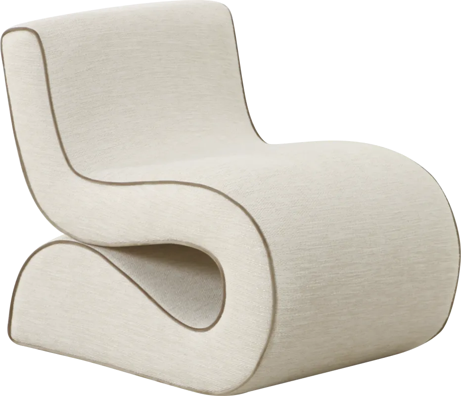 Rawding Cream Accent Chair