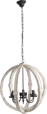 Graymoor Club White Chandelier