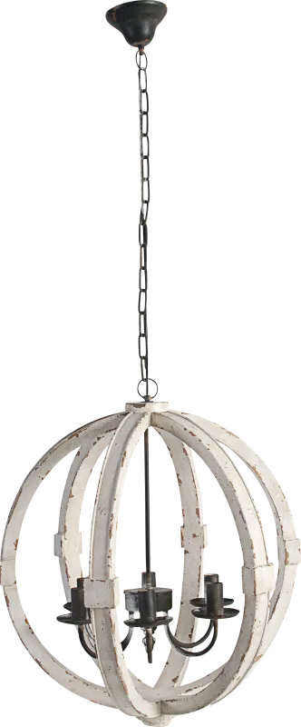 Graymoor Club White Chandelier