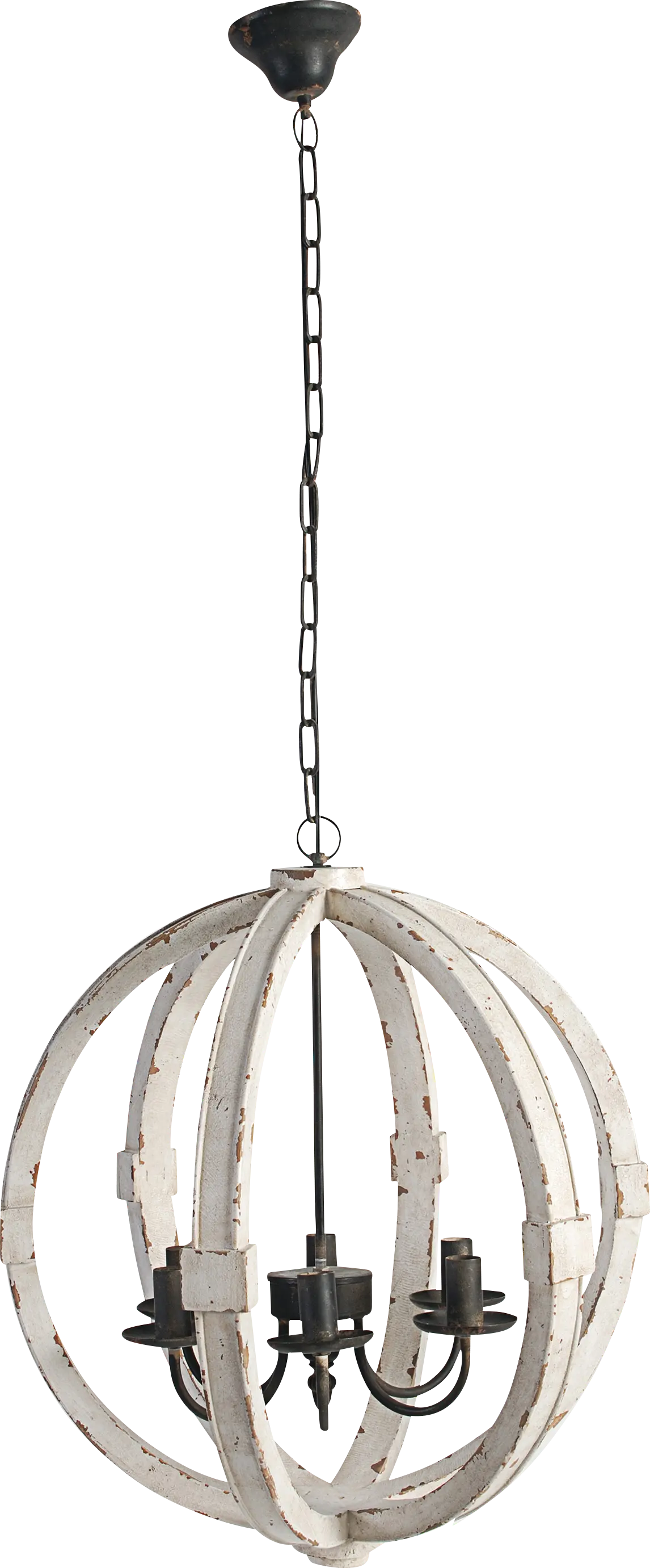 Graymoor Club White Chandelier
