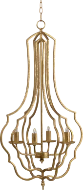 Kewanee View Gold Chandelier