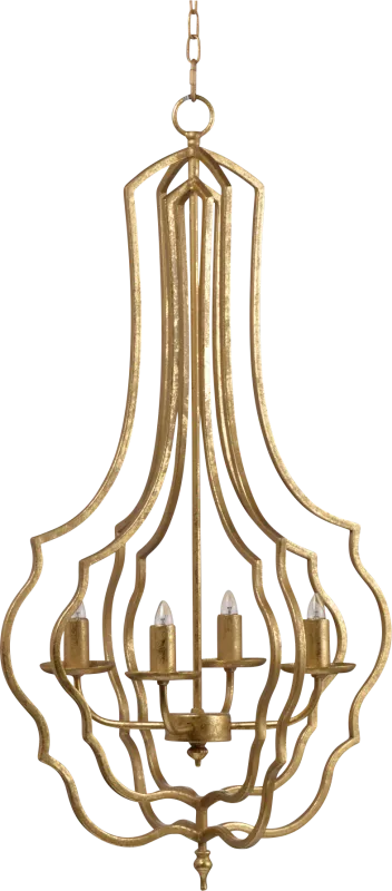 Kewanee View Gold Chandelier