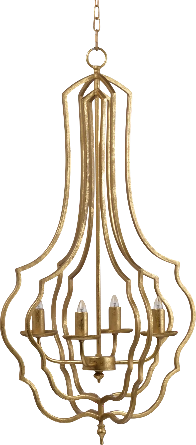 Kewanee View Gold Chandelier